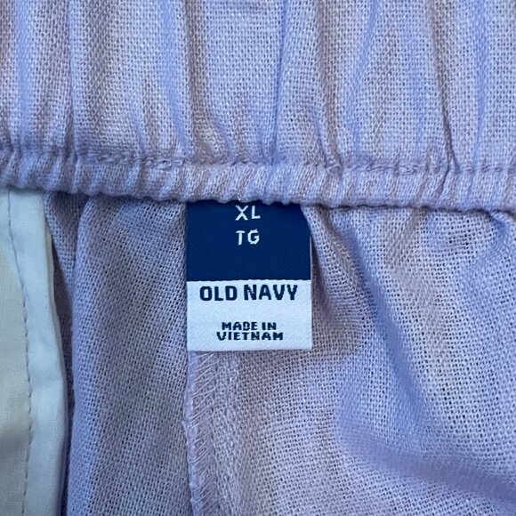 Linen blend shorts size XL in lavender/pastel purple - Picture 2 of 5